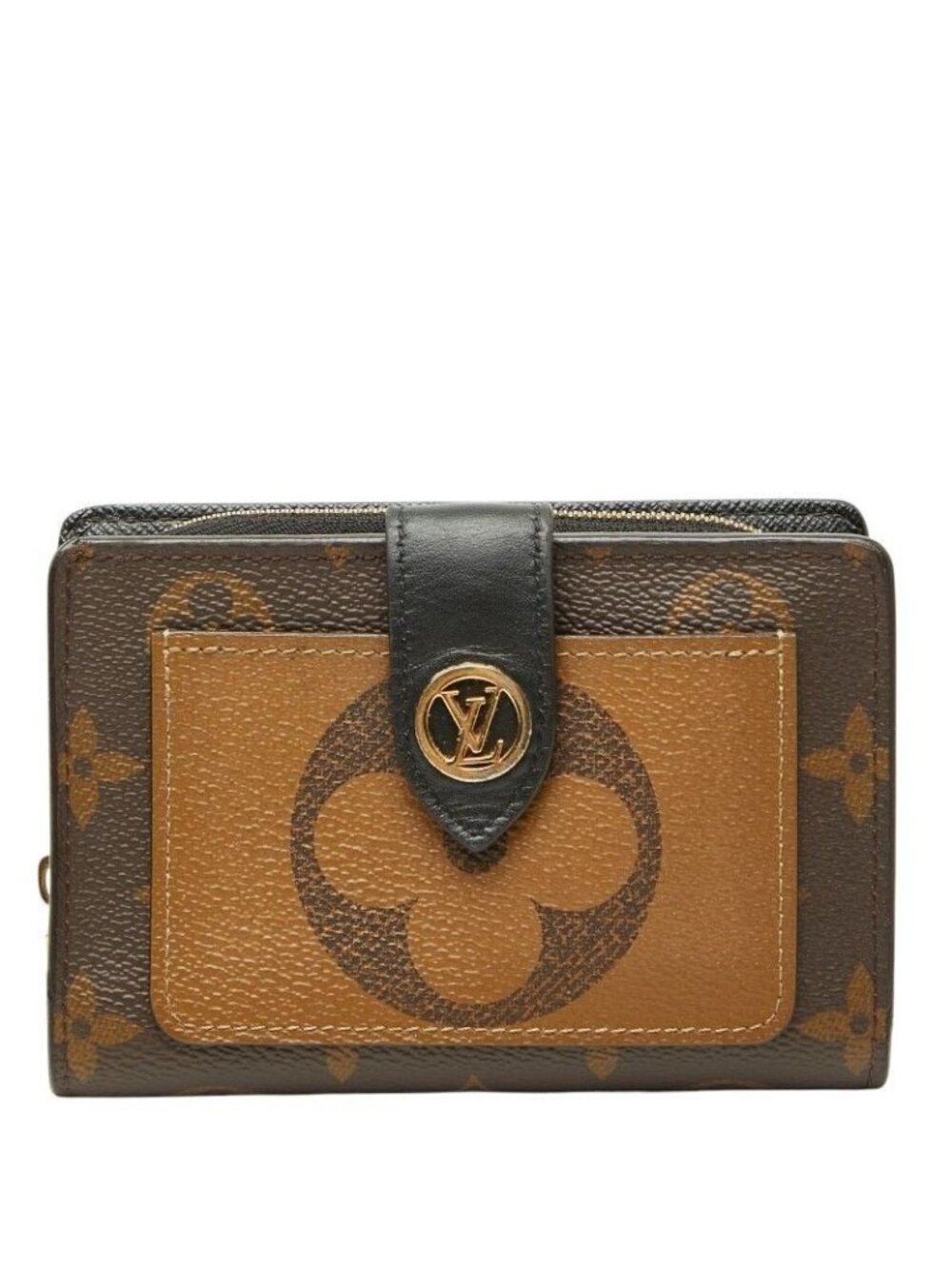 Louis Vuitton Monogram Giant Reverse Portefeuille Juliette Bifold Wallet Brown